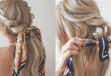 stylish bridal hair scarves