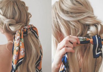 stylish bridal hair scarves